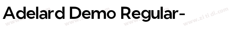 Adelard Demo Regular字体转换
